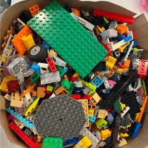 🧱 HUGE 15lb Bulk LEGO Lot! Genuine Bricks, Minifigs, Wheels + Book 🚀
